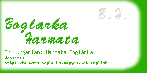 boglarka harmata business card